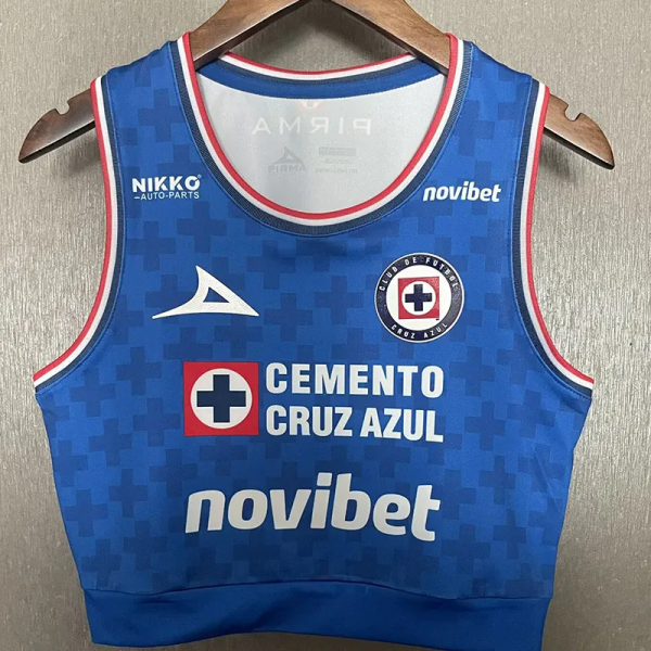 25-26 Cruz Azul Home Women Yoga Vest 1:1 Thai Quality(女)