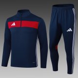 2025 AD Blue Half Pull Tracksuit 