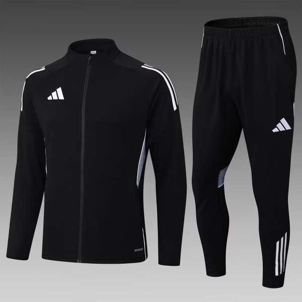 2025 AD Black Jacket Tracksuit