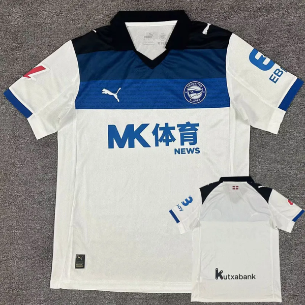 25-26 Alaves Away Fans Soccer Jersey 1:1 Thai Quality