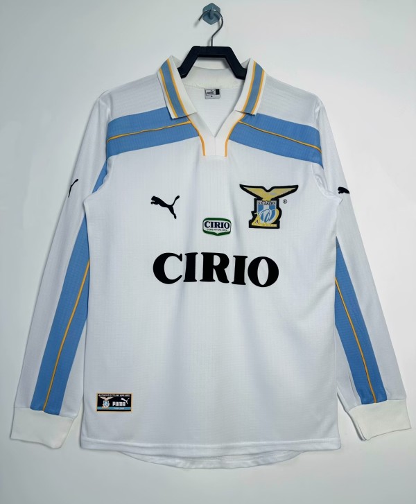 1999-2000 Lazio Third Long sleeves Retro Soccer Jersey