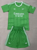 25-26 ARS Green GoalKeeper Kids Soccer Jersey 1:1 Thai Quality