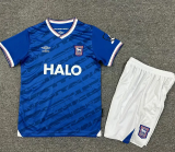 25-26 Ipswich Home Kids Soccer Jersey 1:1 Thai Quality