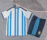 25-26 Argentina Home Kids Soccer Jersey 1:1 Thai Quality