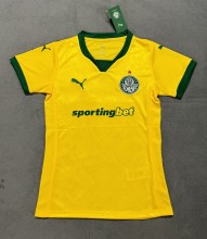 25-26 Palmeiras Yellow Third Women Soccer Jersey (女)  1:1 Thai Quality