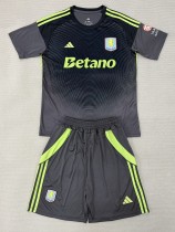 25-26 Aston Villa Black Goalkeeper Adult Suit 1:1 Thai Quality