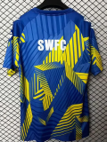 25-26 Sheffield Wednesday Blue Yellow Training shirts