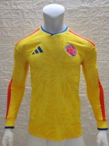 25-26 Colombia Home Long Sleeve Player Version Soccer Jersey*长袖球员 25-26 Colombia Home Long Sleeve Player Version Soccer Jersey*长袖球员