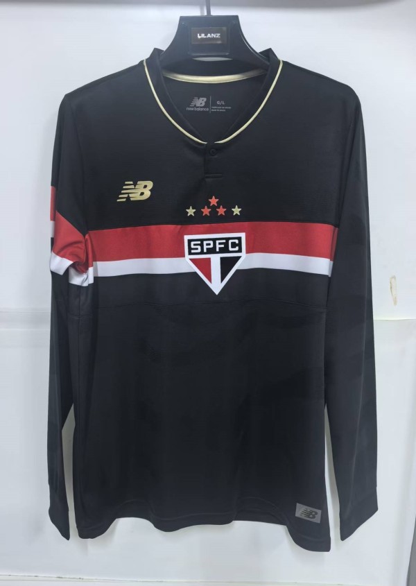 25-26 Sao Paulo Third Long Sleeve Fans Soccer Jersey