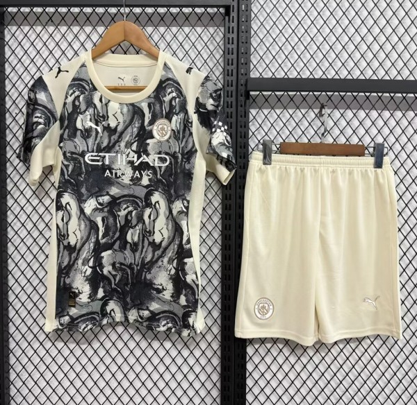 25-26 Man City Special Edition Kids Soccer Jersey (马年)