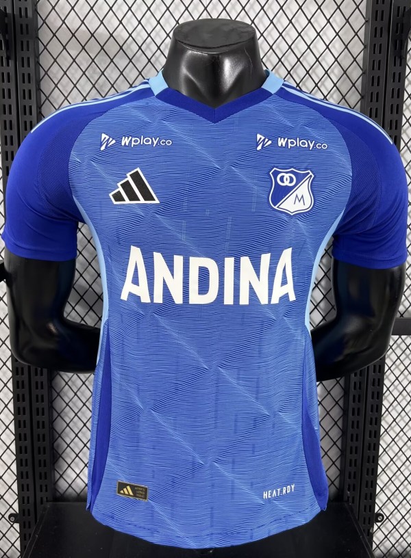25-26 Millonarios Fútbol Home Player Version Soccer Jersey