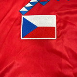 1990 Slovakia Red Retro Soccer Jersey