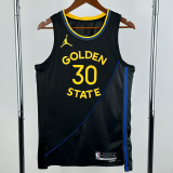 24-25 WARRIORS CURRY #30 Black Top Quality Hot Pressing NBA Jersey (Trapeze Edition) 飞人版