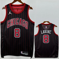 25-26 BULLS LAVINE #8 Black Top Quality Hot Pressing NBA Jersey (Trapeze Edition) 飞人版