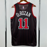 25-26 BULLS DEROZAN #11 Black Top Quality Hot Pressing NBA Jersey (Trapeze Edition) 飞人版