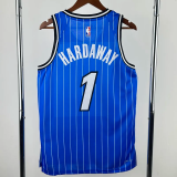 25-26 Magic HARDAWAY #1 Blue Top Quality Hot Pressing NBA Jersey(条纹)