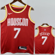 ROCKETS DURANT #7 Red Retro Top Quality Hot Pressing NBA Jersey