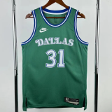 25-26 Dallas Mavericks THOMPSON #31 Green Retro Top Quality Hot Pressing NBA Jersey