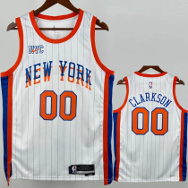 24-25 KNICKS CLARKSON #00 White City Edition Top Quality Hot Pressing NBA Jersey 24-25 KNICKS CLARKSON #00 White City Edition Top Quality Hot Pressing NBA Jersey