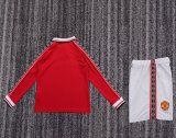 1998-1999 Man Utd Home Long sleeves Retro Kids Soccer Jersey