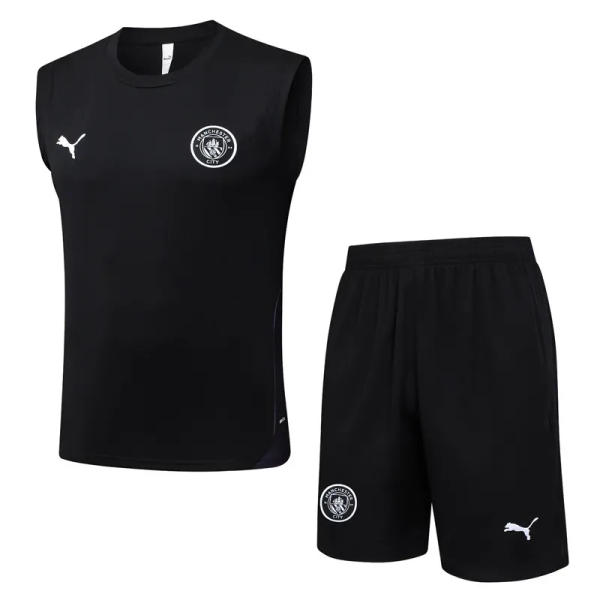 25-26 Man City High Quality Tank Top And Shorts Suit