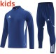 2025 AD White Kids Half Pull Tracksuit