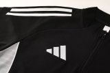 2025 AD Black Half Pull Tracksuit