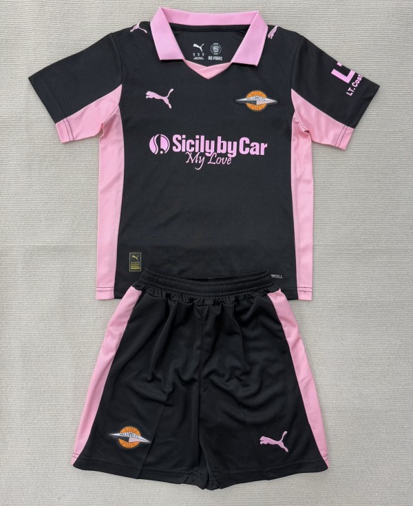 25-26 Palermo Away Kids Soccer Jersey