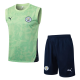 25-26 Man City High Quality Tank Top And Shorts Suit