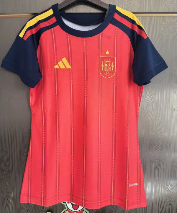 2026 World Cup Spain Home Women Soccer Jersey (女)