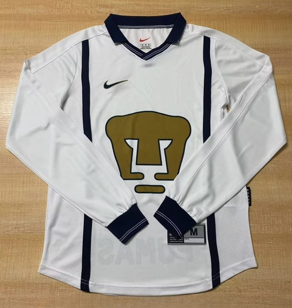 1999-2000 Pumas UNAM Home Long Sleeve Retro Soccer Jersey