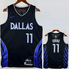 25-26 Dallas Mavericks IRVING #11 Black City Edition Top Quality Hot Pressing NBA Jersey(V领)