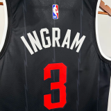 25-26 Raptors INGRAM #3 Black City Edition Top Quality Hot Pressing NBA Jersey