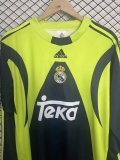 1999-2000 RMA Goalkeeper Long Sleeve Retro Soccer Jersey
