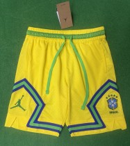 2026 Brazil Yellow Casual Version Breathable Shorts Pants 2026 Brazil Yellow Casual Version Breathable Shorts Pants