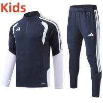 2026 AD Blue Kids Half Pull Tracksuit 2026 AD Blue Kids Half Pull Tracksuit