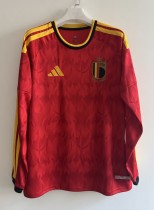 2026 World Cup Belgium Home Long sleeves Fans Soccer Jersey 2026 World Cup Belgium Home Long sleeves Fans Soccer Jersey