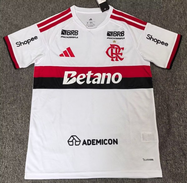 26-27 Flamengo Print All Sponsor Away Fans Soccer Jersey*全广告