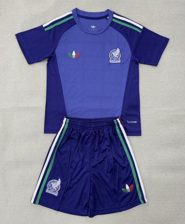 2026 Mexico Purple Goalkeeper Kids Soccer Jersey
