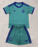 2026 Argentina Green GoalKeeper Kids Soccer Jersey