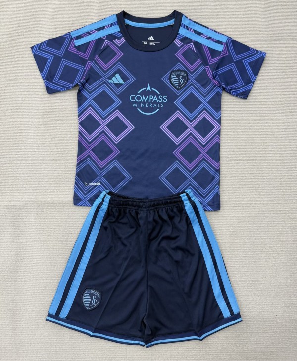 26-27 Sporting Kansas City Away Kids Soccer Jersey