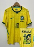 2026 Brazil Home Print NEYMAR JR 10# Player Version Soccer Jersey
