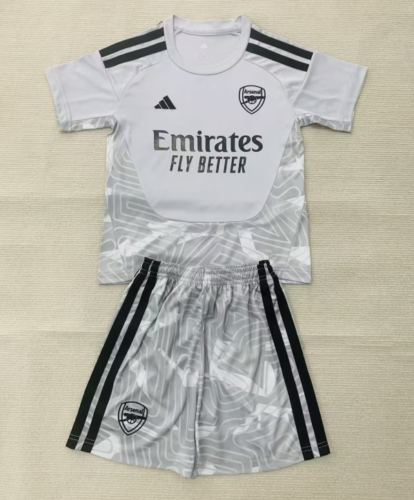 26-27 ARS Gray GoalKeeper Kids Soccer Jersey