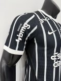 26-27 Corinthians Away Print All Sponsor Player Version Soccer Jersey*全广告