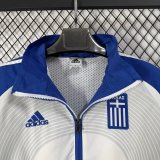 2026 Greece White Blue Retro Windbreaker