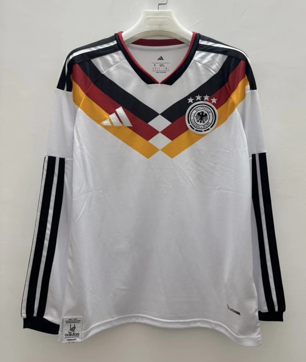2026 World Cup Germany Home Long Sleeve Fans Soccer Jersey (长袖)