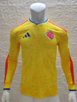 2026 World Cup Colombia Home Long Sleeve Player Version Soccer Jersey*长袖球员 2026 World Cup Colombia Home Long Sleeve Player Version Soccer Jersey*长袖球员
