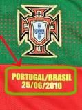 2010 Portugal Home Retro Soccer Jersey