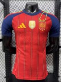 2026 World Cup Spain Home Player Version Soccer Jersey (With 2 Star)*两颗星