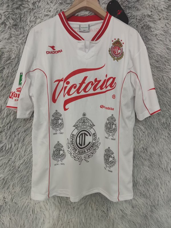 1998-1999 Toluca Away Retro Fans Soccer Jersey